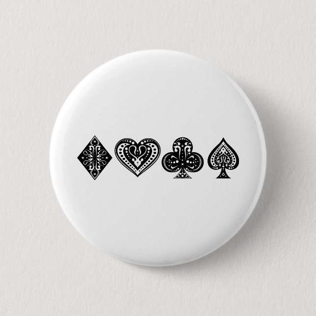 Badge Rond 5 Cm Poker (Devant)