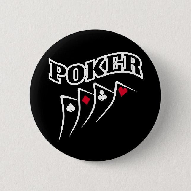 Badge Rond 5 Cm Poker (Devant)