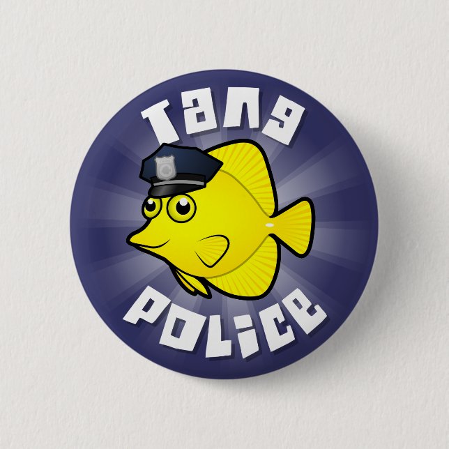 Badge Rond 5 Cm Police de Tang (Devant)