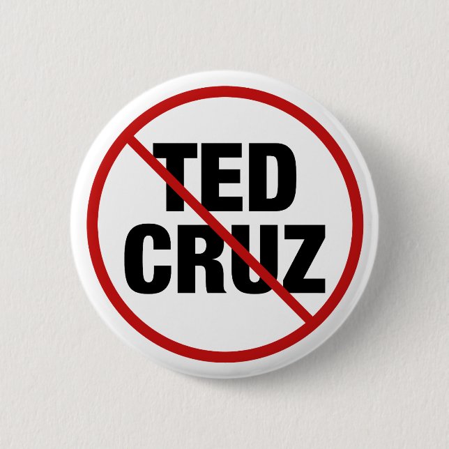 Badge Rond 5 Cm Politique anti Ted Cruz (Devant)