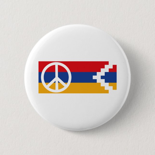 Badge Rond 5 Cm Politique Artsakh Paix et Liberté (Devant)