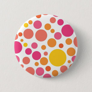 Badge Rond 5 Cm Polka dot