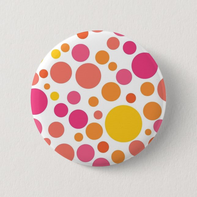 Badge Rond 5 Cm Polka dot (Devant)