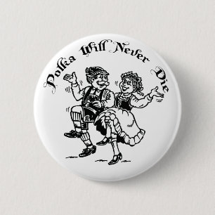 Badge Rond 5 Cm Polka drôle