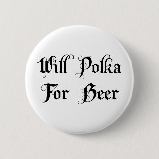 Badge Rond 5 Cm Polka pour la bière