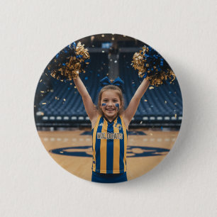 Badge Rond 5 Cm Pom-Pom Girl Ajouter une photo 