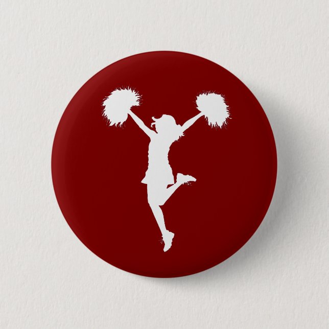 Badge Rond 5 Cm Pom-pom girl Cheerleading l'art d'ensemble par Al (Devant)