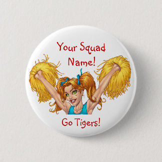 Badge Rond 5 Cm Pom-pom girl Cheerleading le bouton