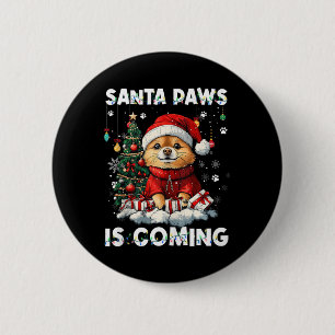 Badge Rond 5 Cm Poméranie Décorations Arbre de Noël Amoureux des c