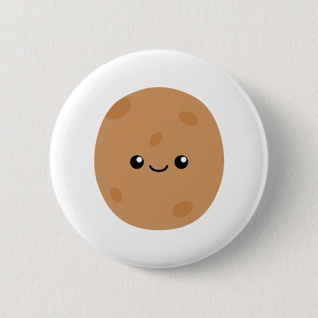 Badge Rond 5 Cm Pomme de terre cuite (Devant)