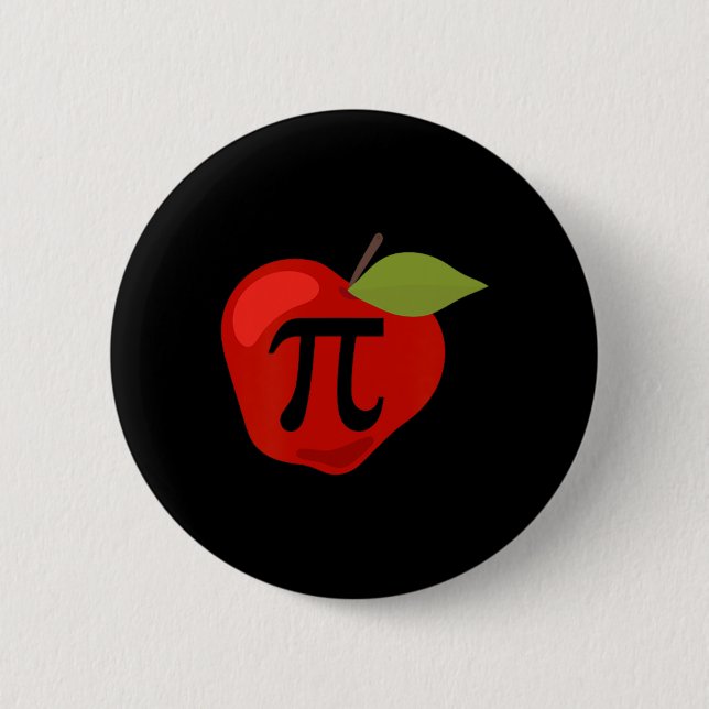 Badge Rond 5 Cm Pomme Pi Funny Enseignant Math Thanksgiving Jour G (Devant)