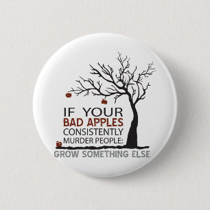 Badge Rond 5 Cm Pommes incorrectes x Pirate