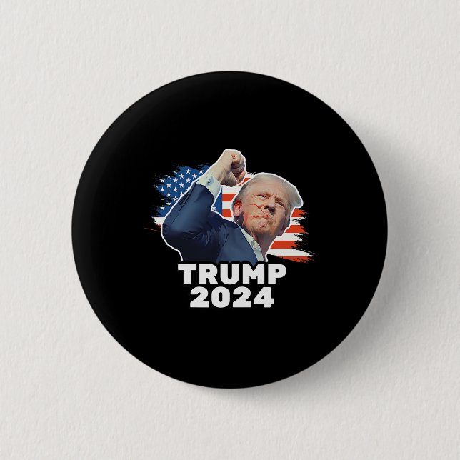 Badge Rond 5 Cm Pompe de poing 2024 (Devant)