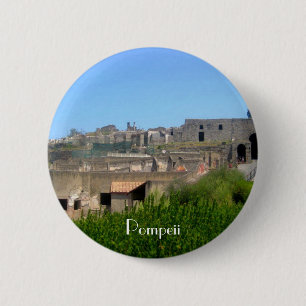Badge Rond 5 Cm Pompeii Italie