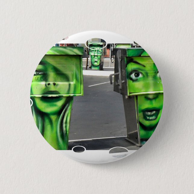 Badge Rond 5 Cm Pompes à gaz (Devant)