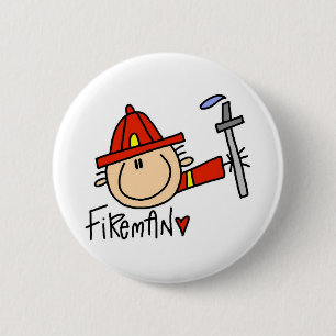 Badge Rond 5 Cm Pompier