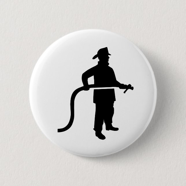Badge Rond 5 Cm Pompier de sapeur-pompier (Devant)