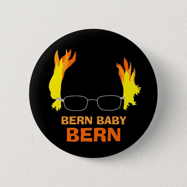 Badge Rond 5 Cm Ponceuses ardentes drôles de Berne Bernie de bébé (Devant)