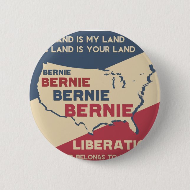 Badge Rond 5 Cm Ponceuses de Bernie pour le président (Devant)