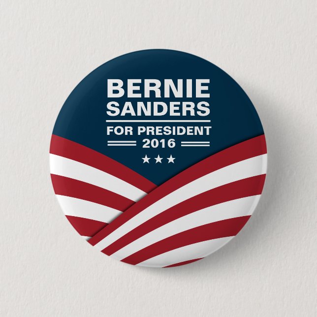 Badge Rond 5 Cm Ponceuses de Bernie pour le président 2016 (Devant)