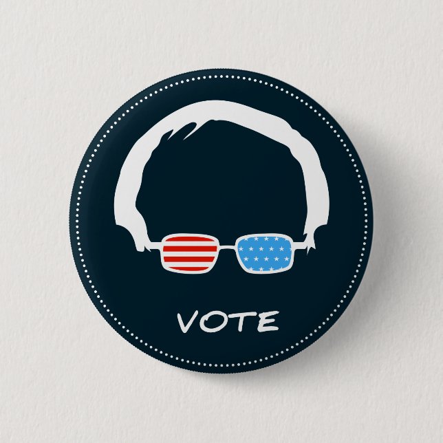 Badge Rond 5 Cm Ponceuses de Bernie - vote ! (Devant)