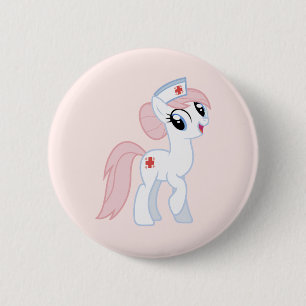 Badge Rond 5 Cm Poney