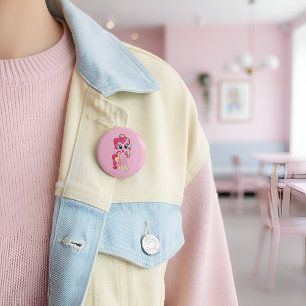Badge Rond 5 Cm Poney