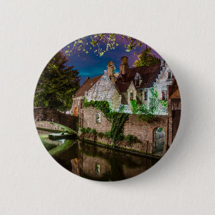 Badge Rond 5 Cm Pont Bonifacius à Bruges