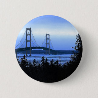 Badge Rond 5 Cm Pont de Mackinac