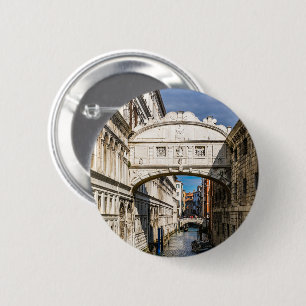 Badge Rond 5 Cm Pont des Soupirs, Vénétie, Italie