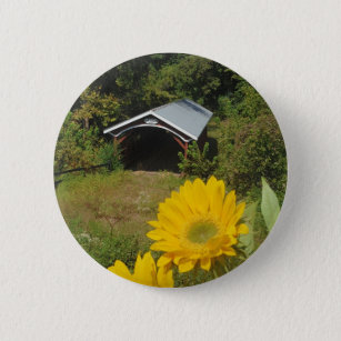 Badge Rond 5 Cm Pont Sunflower et Cover