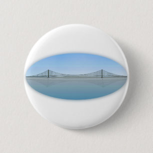 Badge Rond 5 Cm Pont suspendu Akashi Kaikyo : également appelé Pon