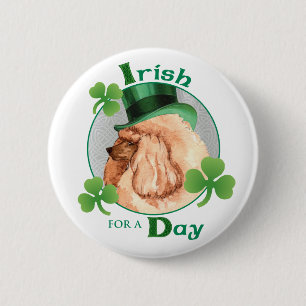 Badge Rond 5 Cm Poodle de jouets de la Saint-Patrick