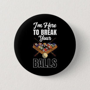 Badge Rond 5 Cm Pool Billard Pool R Jeu Sports 8 Ll Cue Stick