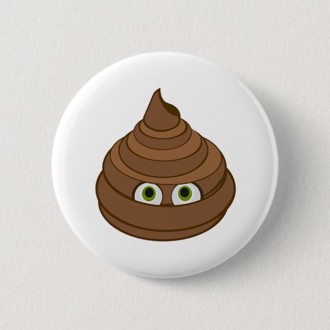 Badge Rond 5 Cm Poop (Devant)