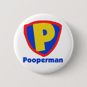 Badge Rond 5 Cm Pooperman