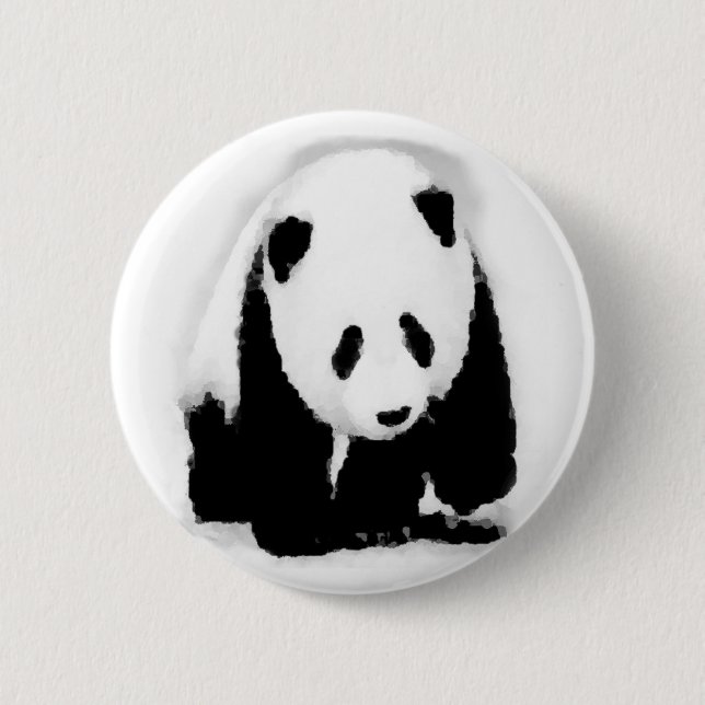Badge Rond 5 Cm Pop Art Baby Panda (Devant)