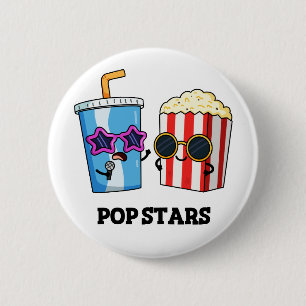 Badge Rond 5 Cm Pop Stars Funny Snack Pun