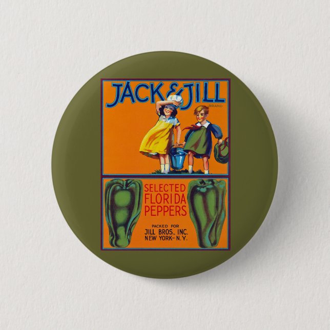 Badge Rond 5 Cm Popers Jack & Jill Florida (Devant)