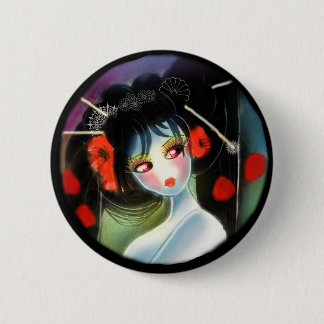 Badge Rond 5 Cm poppy geisha