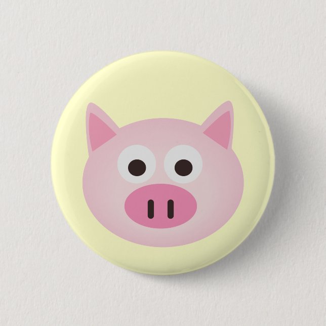 Badge Rond 5 Cm Porc (Devant)