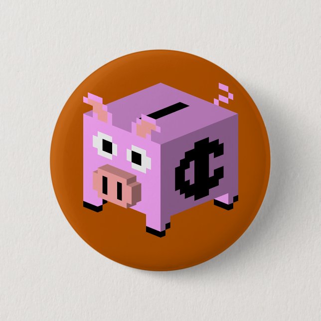 Badge Rond 5 Cm Porc de porcelaine (Devant)