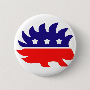 Badge Rond 5 Cm Porc-épic de liberté