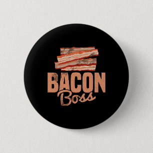 Badge Rond 5 Cm Porc Viande Petit-Déjeuner Bbq Bycon Lover - Bycon