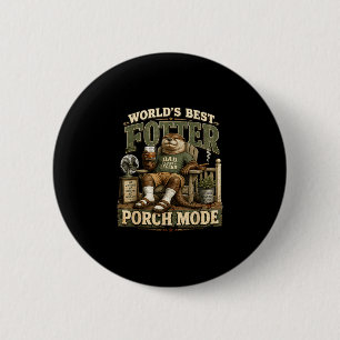 Badge Rond 5 Cm Porche du monde mode drôle de père loutre jeu de m