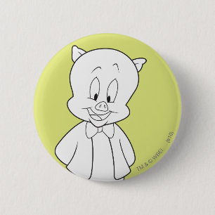 Badge Rond 5 Cm Porky Hello Friend