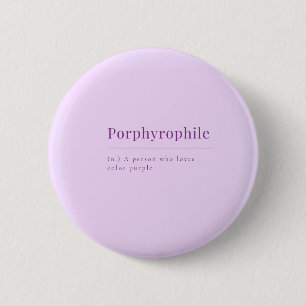 Badge Rond 5 Cm Porphyrophile : Bouton de lavande pour les amoureu