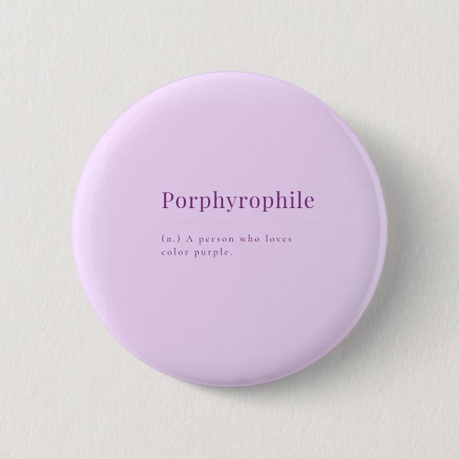Badge Rond 5 Cm Porphyrophile : Bouton de lavande pour les amoureu (Devant)