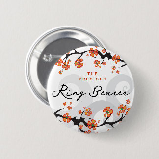 Badge Rond 5 Cm PORTE-ALLIANCE Étiquette de nom de mariage à motif