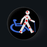 Badge Rond 5 Cm Porte-clefs Handicap invisible / Visible<br><div class="desc">Dessins et Pictogrammes crée a partir d'éléments Libre de droit et est lui même Libre de droit a utiliser et adapté selon votre convenance. Sensibiliser sur les handicaps invisibles, une personne en situation d'handicap n'est pas forcément appareillé. 2% des personnes en situation de handicap sont en fauteuil roulant. 80 %...</div>